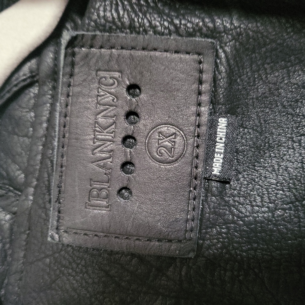 Black Leather Motorcycle jacket - Picture 4 of 6